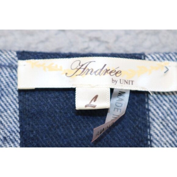 Andree by Unit Long Bell Sleeve Embroidered Open Front Tunic-Size Large - Picture 5 of 8